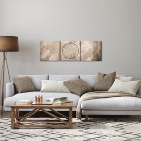 Obraz - Mandala (s hodinami) (90x30 cm)