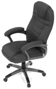 Kancelárske kreslo DEXTER — látka, sivá