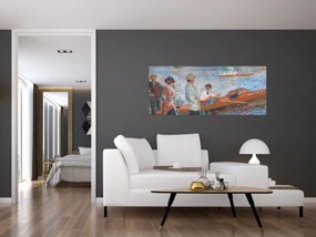 Obraz - Auguste Renoir, Oarsmen at Chatou, reprodukcia (120x50 cm)