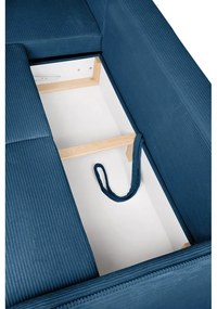 Modrá menčestrová rozkladacia rohová pohovka (ľavý roh) Tori – Bonami Selection