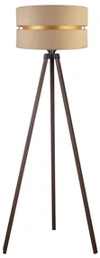 Duolla - Stojacia lampa DUO 1xE27/60W/230V pr. 44 cm béžová/hnedá DU82672SB