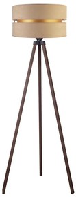 Duolla - Stojacia lampa DUO 1xE27/60W/230V pr. 44 cm béžová/hnedá