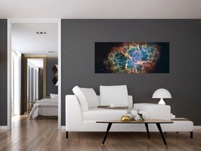 Obraz - Krabie hmlovina (120x50 cm)