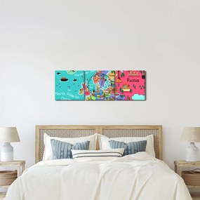 Obraz - Detská mapa Európy (s hodinami) (90x30 cm)