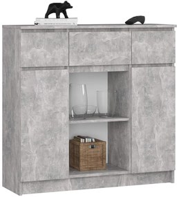 Komoda Kalista VII (betón). Akcia -20%. Vlastná spoľahlivá doprava až k Vám domov. 1128629