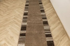 Behúň Mira 24070/120 pruhy, hnedý / béžový / krémový