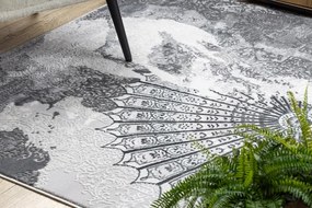 Koberec ALLURE 5715 svetlosivý / biely