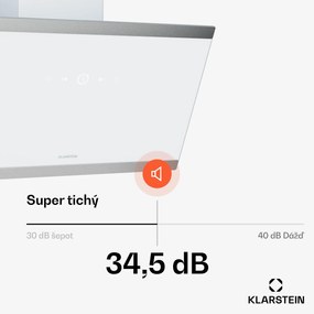Klarstein FlashLine digestor, A++, 524 m³/h, 3 úrovne, dotykový, tichý, LED, odsávanie/recirkulácia, 100 W