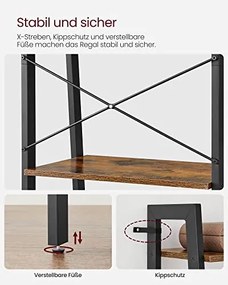Industriálny regál, 5 políc, 172x56x34cm