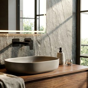 Rea Arlo, podomietková umývadlová batéria 200 mm + BOX inštalačný systém, čierna matná, REA-B5609