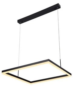 LED Stmievateľný luster na lanku LED/55W/230V 3000-6500K + diaľkové ovládanie