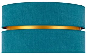 Duolla - Stropné svietidlo DUO 1xE27/40W/230V pr. 40 cm tyrkysová/zlatá