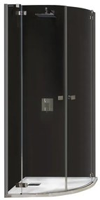 Štvrťkruhový Sprchový kút.KP4/FREE 90 WO chróm