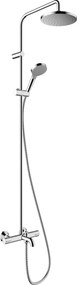 Hansgrohe Vernis Blend, Sprchový/vaňový systém, termostatický, hlavová sprcha + ručná sprcha, chróm, HAN-26274000