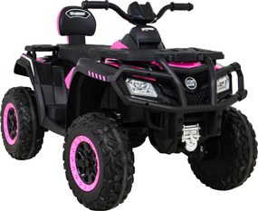 Ramiz Štvorkolka XT-Speed pre deti Ružová + 4x4 + EVA + Pomalý štart + MP3 rádio + LED