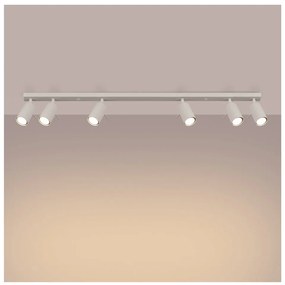 Krémovobiele bodové svietidlo 6x117 cm Etna – Sollux