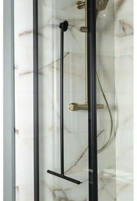 AQUALINE SQ121B podlahová stierka 30 x 89 cm, čierna