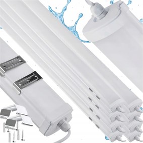 8x LED dielenská lampa 70W 150cm 7000lm 230v