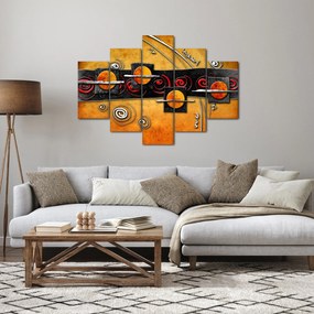 Obraz abstrakcie - Planéty (150x105 cm)