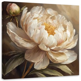 Gario Obraz na plátne Maľovaná pivónia Rozmery: 30 x 30 cm