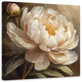 Gario Obraz na plátne Maľovaná pivónia Rozmery: 60 x 60 cm
