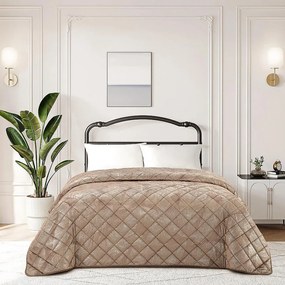 Prikrývka na posteľ Klaudia RQ-198 170x220 cm hnedá