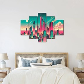 Obraz – Veľkomesto v pop-art štýle (150x105 cm)