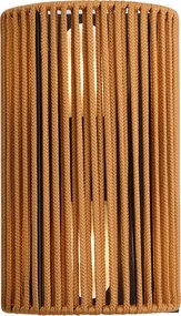 Japandi nástenné svietidlo oranžové s čiernou IP44 - Jayla