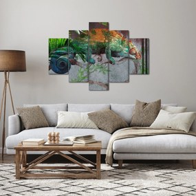 Obraz - Chameleon (150x105 cm)