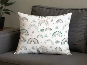 Sada 2 ks dekoračných obliečok na vankúš RAINUBI 40x60 cm, biela