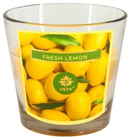Arome Vonná sviečka v skle Fresh Lemon, 120 g