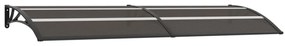 Vchodová strieška, čierna 300x80 cm, PC