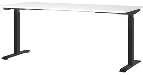Pracovný stôl s elektricky nastaviteľnou výškou s bielou doskou 80x180 cm Jet – Germania
