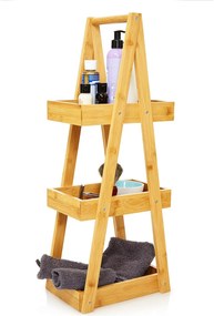 Blumfeldt Premium, regál do sprchy, 26 x 66 x 18 cm, odolný voči vode, bambus