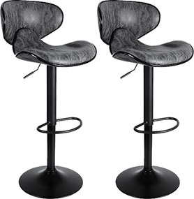 2x Barová stolička Hawaj CL-2112-2 tmavo šedá