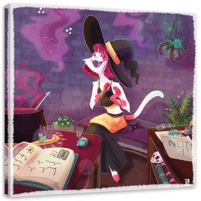 Gario Obraz na plátne Mačacia čarodejnica - Daniela Herrera Rozmery: 30 x 30 cm