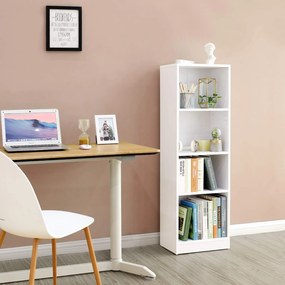 SONGMICS Knihovna LBC104W, biela