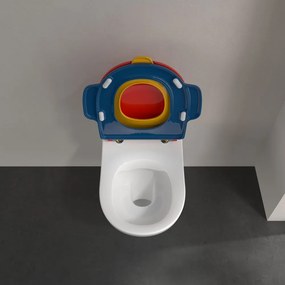 VILLEROY &amp; BOCH O.novo Kids detské závesné WC s hlbokým splachovaním bez vnútorného okraja, 320 x 520 mm, biela alpská, s povrchom AntiBac a CeramicPlus, 4690R0T2