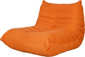 Dizajnové kreslo Nua zamat oranžové