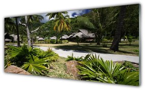 Obraz plexi Listy palmy stromy príroda 125x50 cm