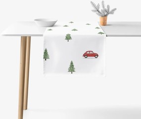 Goldea vianočný behúň na stôl 100% bavlnené plátno - cesta pre stromček 20x120 cm