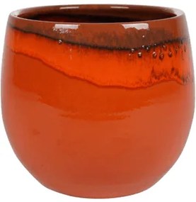 Indoor Pottery Pot Charlotte Orange 23x20 cm