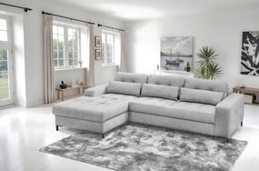 XXXLutz ROHOVÁ SEDAČKA, textil, svetlosivá MID.YOU - Sedačky - 000694007905
