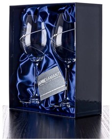 Diamante poháre na červené víno Silhouette City s kamínky Swarovski 470 ml 2KS