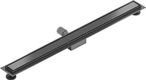 Mexen Flat, lineárny podlahový žľab 80 cm, M13, grafitová matná, 1E10080-15