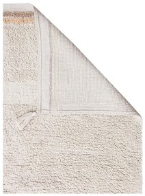 Krémový prateľný ručne tkaný bavlnený koberec 200x300 cm Bloom Natural – Lorena Canals