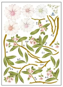 Sada samolepiek Ambiance Flowering Magnolia
