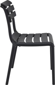 HELEN záhradná stolička bez podrúčok black