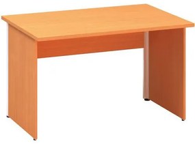 Kancelársky stôl Alfa 100, 120 x 80 x 73,5 cm, rovné vyhotovenie, dezén buk Bavaria