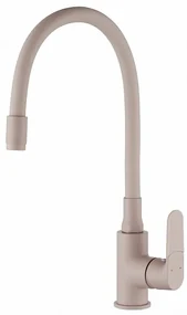 Invena Joga, stojanková drezová batéria s flexibilným ramenom, béžová, BZ-32-P03-C